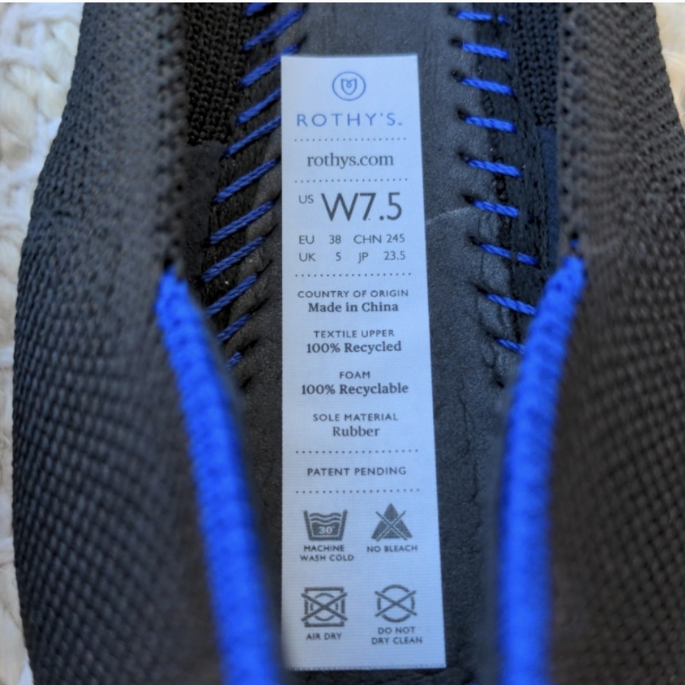 Rothy's The Point Black Solid Woman's Flat Shoes - image 5